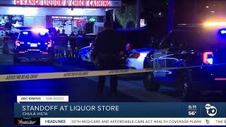 Man in custody after standoff at Chula Vista liquor store