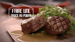 Faire une sauce au poivre - Les techniques culinaires Zeste avec Jonathan Garnier