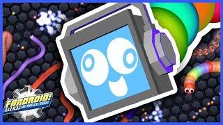 SLITHER.IO  My BIGGEST SNAKE YET! GIANT SNAKEDROID!► Fandroid the Musical Robot!