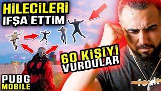 HİLECİ TAKIMLARI İFŞA ETTİM!! 2 DAKİKADA 60 KİLL ALDILAR! (BÜTÜN HİLELERİ KULLANDILAR) | PUBG Mobile