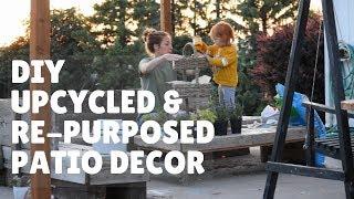 DIY PATIO DECOR | UP-CYCLED AND RE-PURPOSED FLOWER POTS