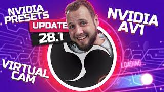 OBS STUDIO UPDATE 28.1 ist da! NVIDIA Presets und Virtual Cam