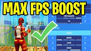 BEST Performance Mode Settings For MAX FPS in Fortnite Chapter 4! (SECRET Settings)