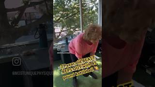 Mrs. Beast rocks 40LB KETTLE BELL #viralvideo #viralshorts #shorts #shortsyoutube #youtuber #fit