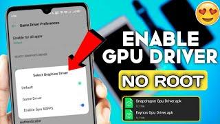 Enable GPU Driver In Any Phone | Overclock Android 90FPS | How Install GPU Driver In Android No Root