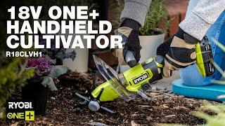 RYOBI 18V ONE+ Handheld Cultivator (R18CLVH1) in action