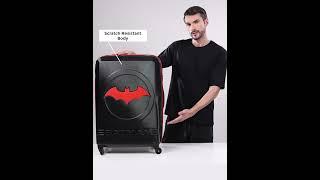 Yayavar Batman Official Merchandise Trolley Bag | Red | Large Size