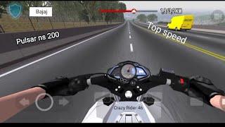 pulsar ns 200 top speed Test | Crazy Rider 46