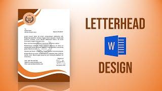 Letterhead Design in MS Word | Letterhead format