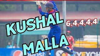 NEPAL vs WEST INDIES | kushal malla hits 6,4,4,4,4 in an over