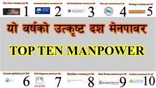 Top 10 Manpower in Nepal 2080 with location || Nepal Manpower List 2023 नेपालमा टप मेनपावर