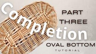 How to weave an oval bottom (tutorial). Part 3