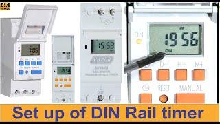 How to program the Major-Tech MTD8 digital DIN rail timer - time, day, and timers (TopTronic TDDGT)