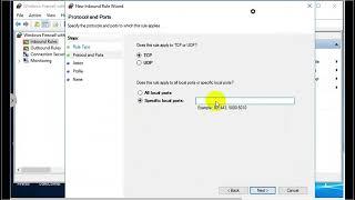 Filtering Ports Using Windows Firewall