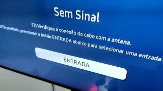 TV sem sinal SAMSUNG Liga mas não aparece imagem