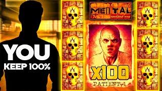 RARE 100X MULTI On MENTAL SLOT SUPER BONUS BUYS!!