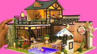 DIY Miniature 2storey Dollhouse with Swimming Pool etc / Barbie Dreamhouse