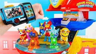 Vidéo éducative pour enfants avec les jouets de la Pat’ Patrouille — Les super chiots vs le robot !