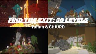 Find The Exit: 50 LEVELS | Minecraft Map 1.16.1+ Tutorial