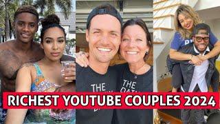 Top 10 Richest YouTube Couples 2024 | Their Networth | Naka and Dom | Kara and Nate | Riss and Quan