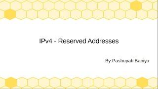 IPv4 Reserved Addresses | Reserved IP addresses | Reserved IPv4 Addresses | Networking | IP Ranges