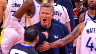 Steve Kerr ERUPTS After Refs Miss HUGE Call on Steph Curry 