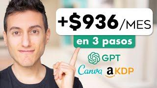 Cómo ganar dinero con Chat GPT, Canva y Libros de Bajo Contenido en Amazon KDP (Paso a Paso)