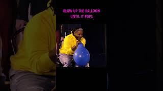 Blow up the BALLOON until it POPS! #gameshow #balloon #comedy #interactive #comedyshow #games