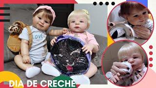 ROTINA DIA DE CRECHE COM AS BEBÊS REBORNS LUNA E SOL