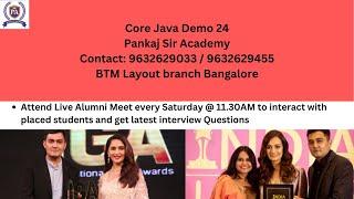 Core Java demo 24 - Pankaj Sir Academy