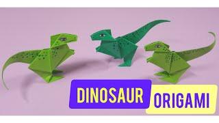 Origami Dinosaur Easy | Оригами Динозавр из Бумаги Своими руками