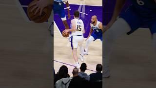 Austin reaves behind the back snatch and spin reject when the defender jumps #nba