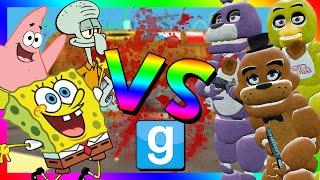 ANIMATRONICS VS SPONGEBOB | Fnaf Attacks Bikini Bottom (Gmod Roleplay)