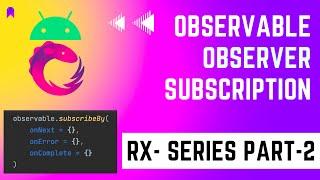 Android RxJava Mastery: Exploring Observables, Observers, and Subscriptions