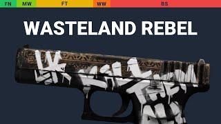 Glock-18 Wasteland Rebel - Skin Float And Wear Preview