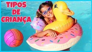 10 TIPOS DE CRIANÇA NA PISCINA (Novelinha) | NICOLE DUMER