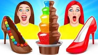 Chocolate Edible Makeup Challenge by Multi DO Challenge