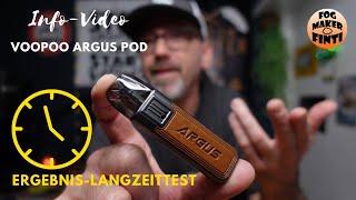 Voopoo Argus Pod | Ergebnis Langzeittest