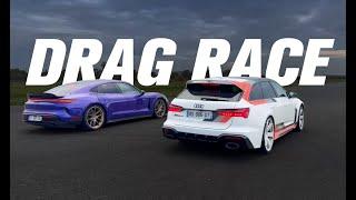 Porsche Taycan Turbo GT  VS Audi RS6 GT