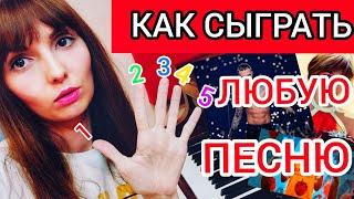 5 АККОРДОВ НА ПИАНИНО/КАК ПОДОБРАТЬ ЛЮБУЮ ПЕСНЮ/Фортепиано для взрослых