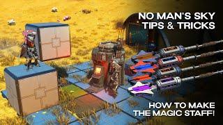 No Man's Sky | Tips & Tricks | How to Make The Magic Staff | Worlds 5.1