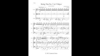 String Trio No. 3 in F Major (Original Composition)