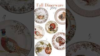 Fall Dinnerware Ideas #tabledecor #tabletop #dinnerware #shorts #falldecor #fallinspiration