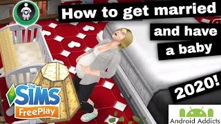 The Sims Freeplay - How To Get Married and Have a Baby (2020)