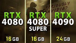 RTX 4080 vs RTX 4080 SUPER vs RTX 4090 - Test in 12 Games | 4K