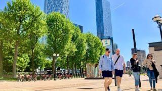 London Canary Wharf Walking Tour East London Business District 4K
