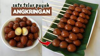 TELUR PUYUH BACEM ENAK, MODAL DIKIT UNTUNG MELINTIR, 1/2 KG JADI 15 TUSUK + TIPS HEMAT GAS