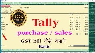 tally basic | tally erp 9 | tally purchase entry | tally sales entry | tally me purchase or sales