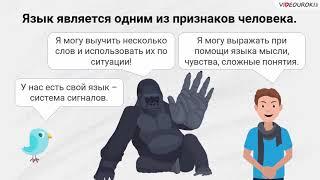 Видеоурок по русскому языку “Роль языка в обществе”