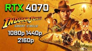 RTX 4070 + RYZEN 5 5600: Indiana Jones and the Great Circle | ULTRA + DLSS FG | 1080p 1440p & 4K